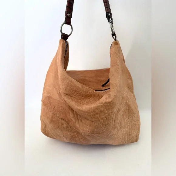 Maxon Collection Leather Italy Hobo Slouchy Shoulder Bag Boho - Picture 4 of 10